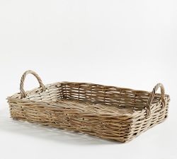 Landry Handwoven Rattan Tray