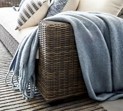 Torrey Wicker Slope Arm Outdoor Sofa (86&quot;)