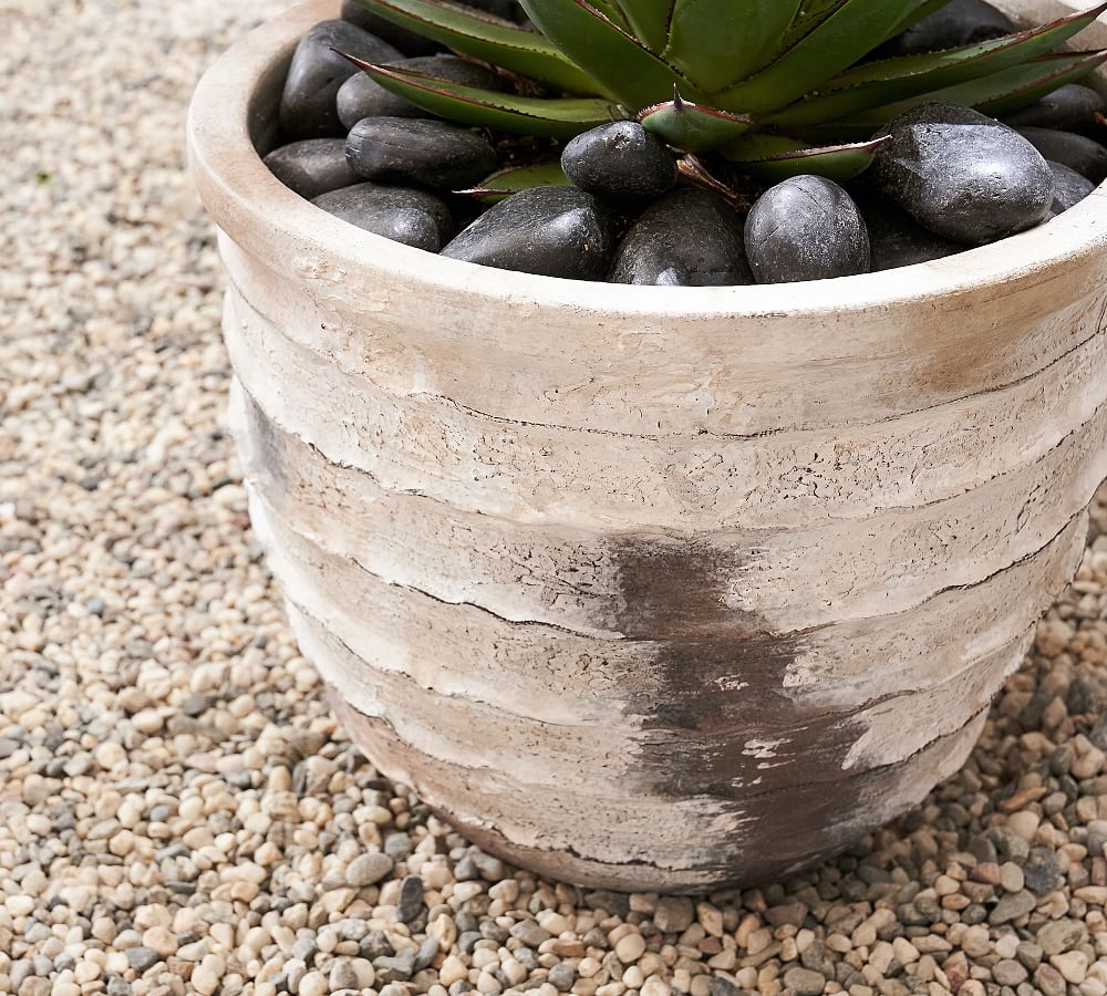 Artisan Hand Painted Terracotta Outdoor Planters