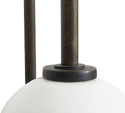 Claremont Milk Glass Cylinder Floor Lamp (65&quot;)