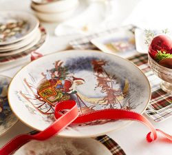 Nostalgic Santa Stoneware Entertaining Collection