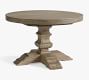 Banks Round Pedestal Extending Dining Table (48&quot;-72&quot;)
