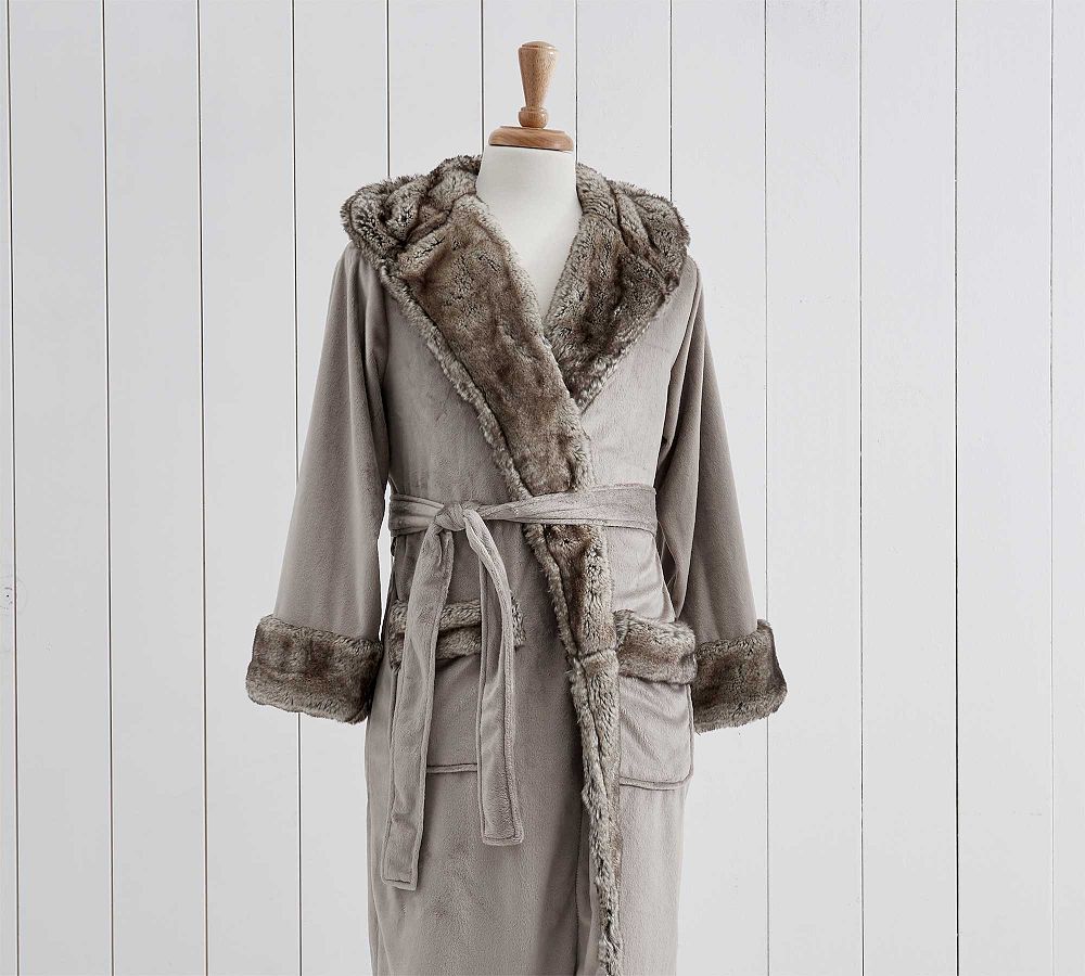 Faux Fur Ombre Robe for Her