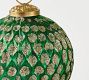 Glitter Embossed Sphere Ornament