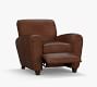 Manhattan Square Arm Leather Recliner