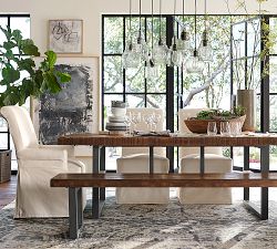 PB Comfort Roll Slipcovered Dining Armchair