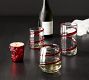 Red Ribbon Handcrafted Recycled Drinking Glasses
