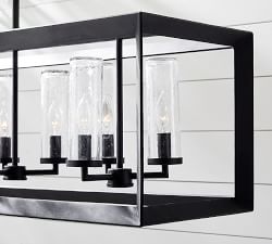 Sonora Outdoor Clear Glass Linear Chandelier (40&quot;)