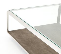 Doncaster Rectangular Shagreen Coffee Table (56&quot;)