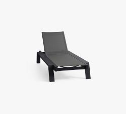 Indio Metal &amp; Mesh Stackable Outdoor Single Chaise Lounge, Set of 2