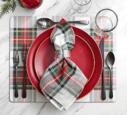 Stewart Plaid Cork Placemats - Set of 4