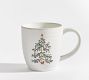 Christmas in the Country Stoneware Mugs - Set of 4