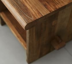 Easton Square Reclaimed Wood End Table (24&quot;)