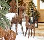 Lit Twinkle Rattan Deer