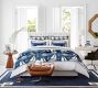 Morgan Banded 400-Thread-Count Organic Percale Duvet Cover