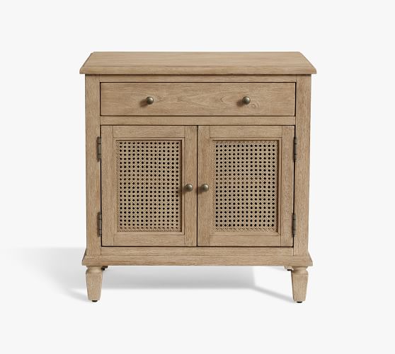Sausalito Cane Cabinet Nightstand (28")