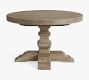Banks Round Pedestal Extending Dining Table (48&quot;-72&quot;)