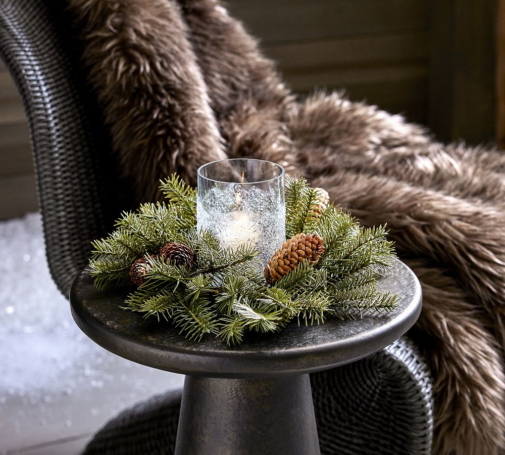 Faux Mini Pine Wreath