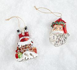 Nostalgic Santa Ornaments - Set of 2