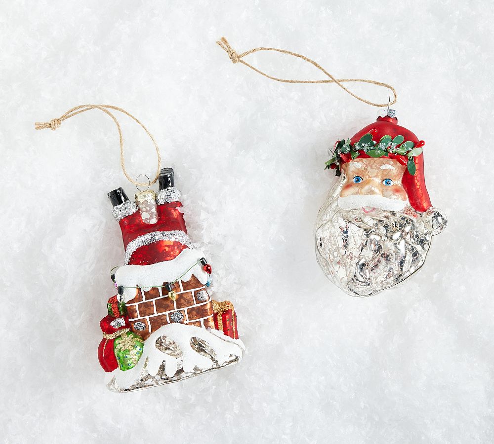 Nostalgic Santa Ornaments - Set of 2