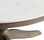Alexandra Round Marble Pedestal Dining Table