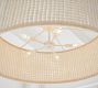 Bristol Wood Bead Drum Pendant (35&quot;)