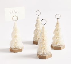 Frosted Tree Handcrafted Place Card Holders - Set of 4