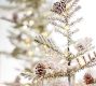 Lit Faux Snowy Pine Trees