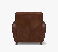 Manhattan Square Arm Leather Recliner