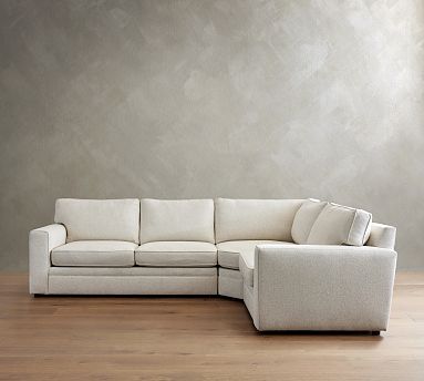 Pearce Square Arm 3-Piece Wedge Sectional (118&quot;&ndash;127&quot;)