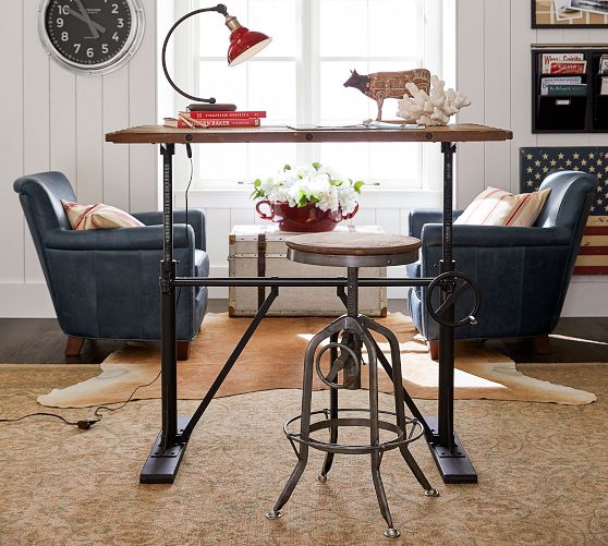Pittsburgh Adjustable Height Bar Stool Pottery Barn