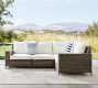 Torrey Wicker 5-Piece Square Arm Outdoor Sectional (101&quot;)