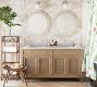 Miranda Capiz Round Mirror