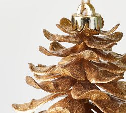 Oversized Gilded Pinecone Ornament