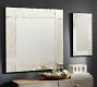 Tribeca Antiqued Glass 40&quot; Square Wall Mirror