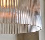 Cooper Ribbed Glass Pendant (5&quot;-14&quot;)