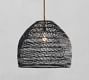 Flora Outdoor All-Weather Wicker Pendant (19&quot;-22&quot;)