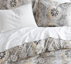 Jacquelyn Medallion Organic Sateen Duvet Cover