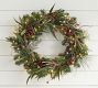 Lit Faux Tahoe Pine Wreath &amp; Garland