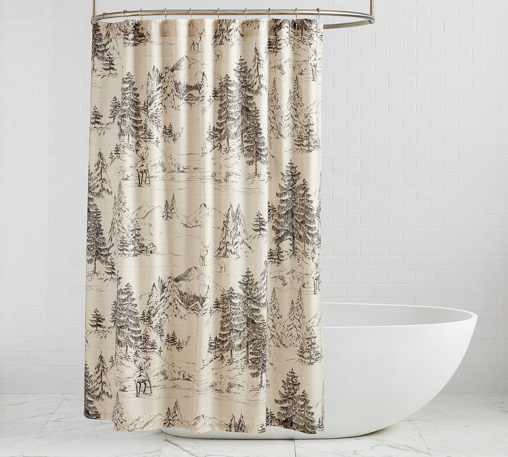 Rustic Forest Shower Curtain