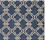 Custom Scroll Tile Hand-Tufted Wool Rug