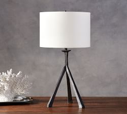 Easton Forged-Iron Tripod Table Lamp (27&quot;)