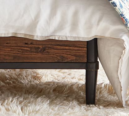 Juno Reclaimed Wood Bed Wooden Beds Pottery Barn