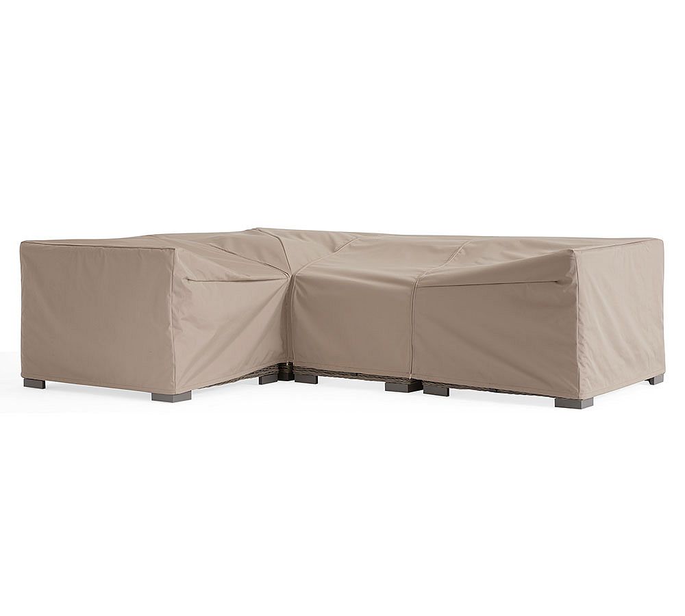 Malibu Custom-Fit Outdoor Furniture Cover - Sectional 4Pc  (1 Corner/1 Armless/1 LA/1 RA)