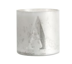 Alphabet Mercury Glass Scented Candles - Frosted Pine