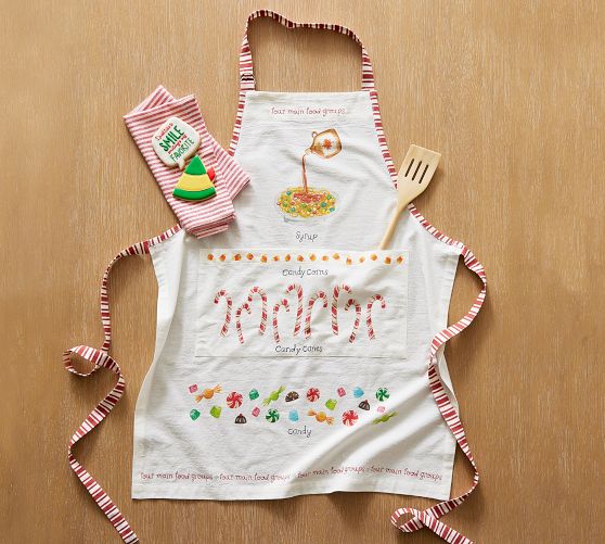 Elf Food Groups Cotton Adult Apron