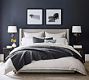 Elliot Square Upholstered Bed - Quick Ship