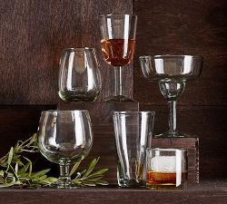 Santino Handcrafted Recycled Margarita Glasses