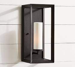Sonora Outdoor Milk Glass Sconce (16&quot;)