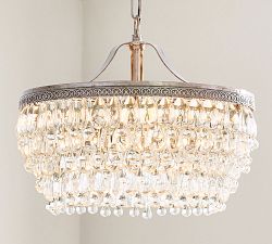 Clarissa Crystal Round Chandelier (19&quot;-28&quot;)